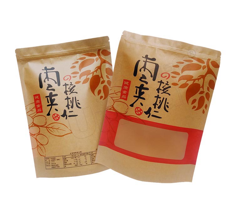 牛皮紙食品袋—棗夾核桃食品袋